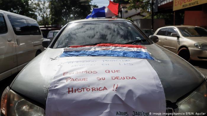 Protest in Paraguay (imago images/Agencia EFE/N. Aguilar)