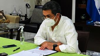 Honduras Präsident Juan Orlando Hernandez positiv auf Coronavirus getestet (AFP/O. Sierra)