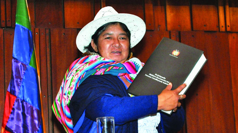 Fallece Silvia Lazarte, líder indígena y expresidenta de la Constituyente