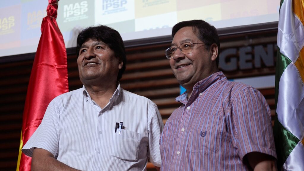 Evo Morales y Luis Arce. Foto La Época