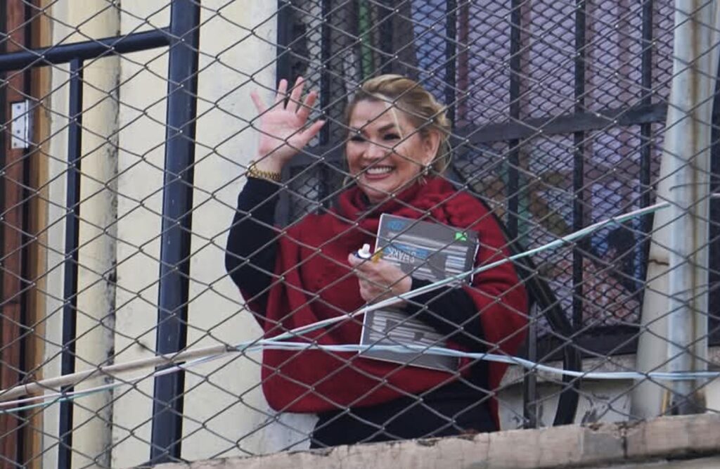 Jeanine Añez en la cárcel de Miraflores. / Foto: JACH