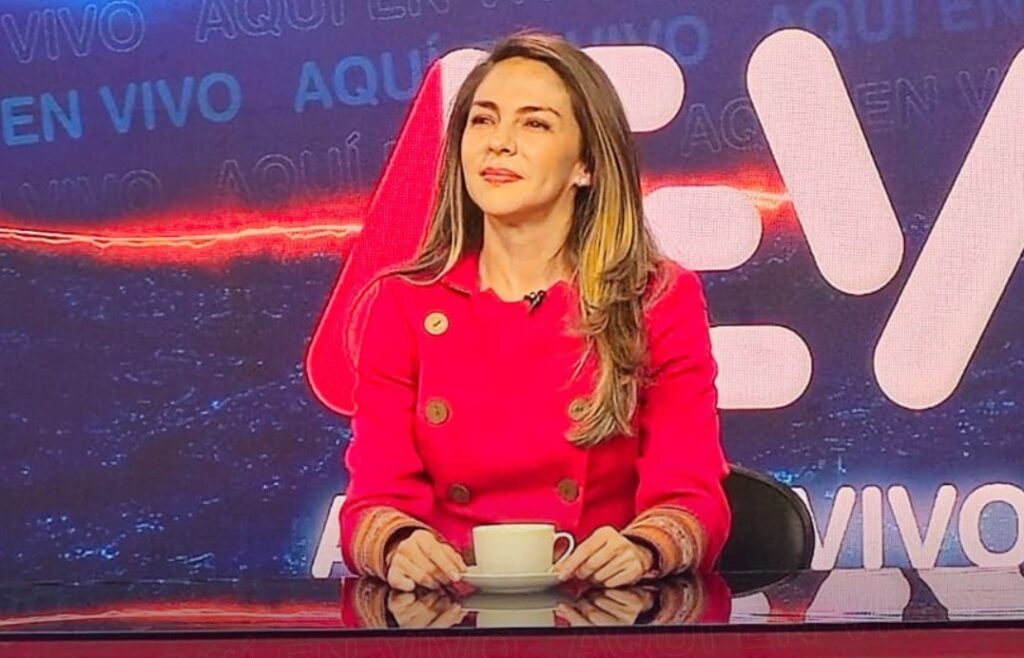 Mariana Prado habla de las elecciones. / Foto: Bolivisión.