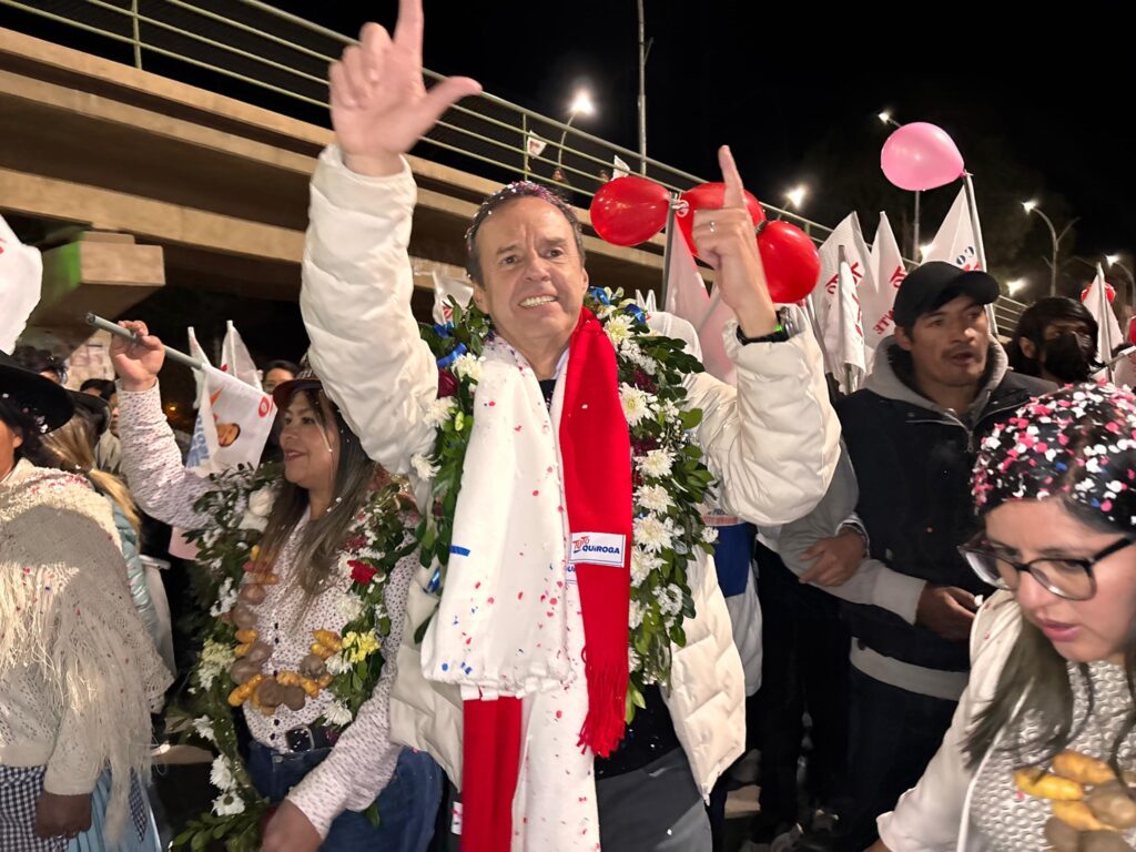 El candidato a la Presidencia de Libre, Jorge Tuto Quiroga. / Foto: JTQ.