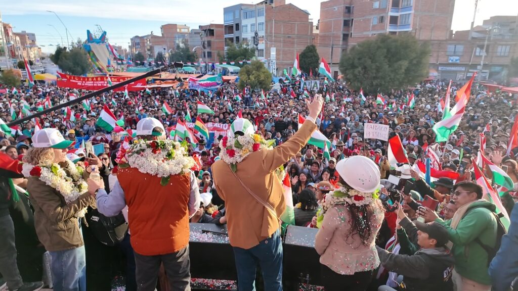 Una concentración del PDC en El Alto. / Foto: RP.