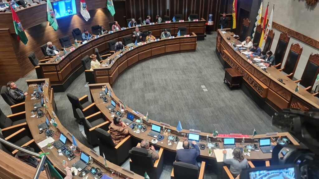 El hemiciclo de la Cámara de Senadores. / Foto: Senado