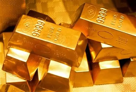Imagen referencial de lingotes de oro.