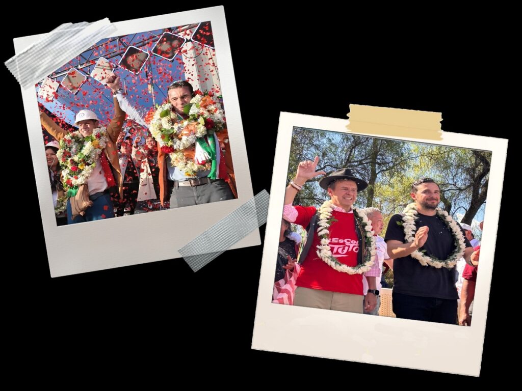 Los binomios del PDC y Libre