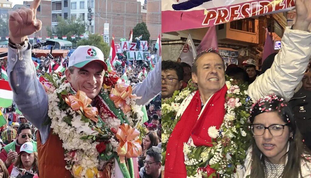 Rodrigo Paz y Jorge Quiroga. / Foto: Unitel.