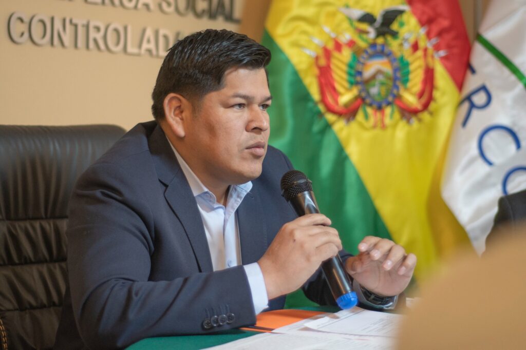 El viceministro de Sustancias Controladas, Jaime Mamani. / Foto: JME.
