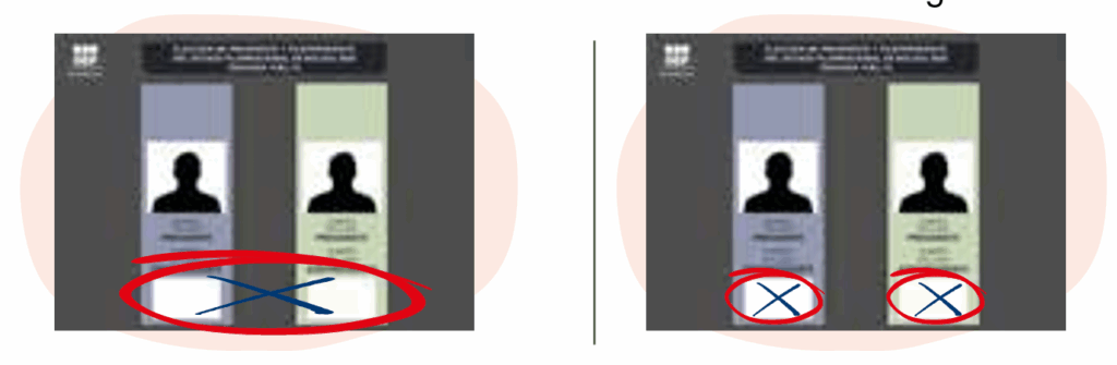 Dos formas de voto nulo