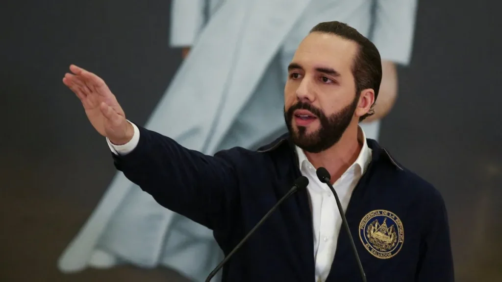 El presidente de El Salvador, Nayib Bukele.