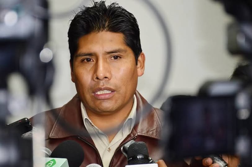 Franklin Flores en una anterior declaración a la prensa. / Foto: Red Yungas