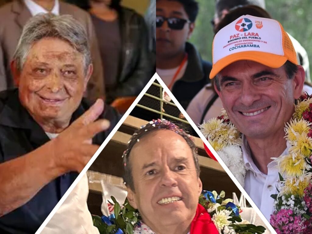 Jaime Paz, Rodrigo Paz y Jorge Tuto Quiroga. / Foto: eju.tv
