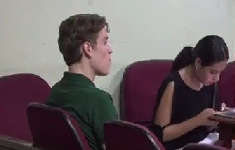 Sebastián Delius Vaca Díez en una de sus audiencias judiciales.