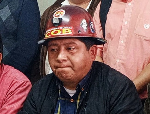 El exejecutivo de la COB, Juan Carlos Huarachi. / Foto: Erbol.