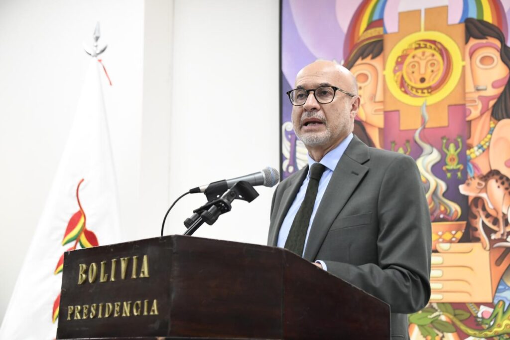 El ministro de la Presidencia, José Luis Lupo. / Foto: ABI.