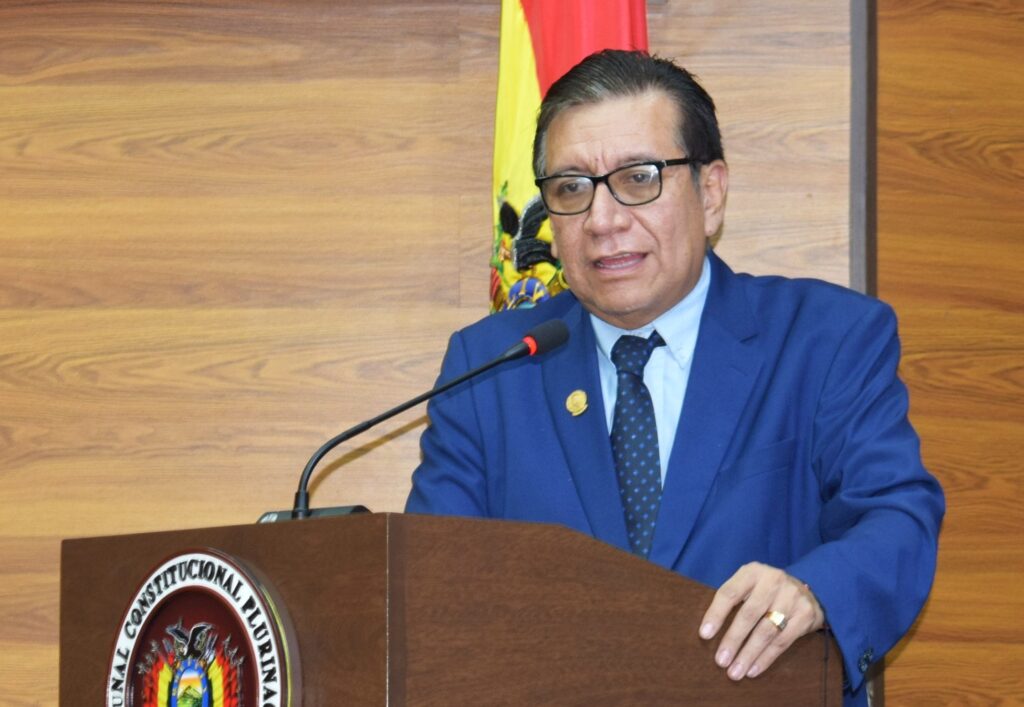 El expresidente del Tribunal Constitucional Plurinacional Gonzalo Miguel Hurtado Zamorano. / Foto: TCP.