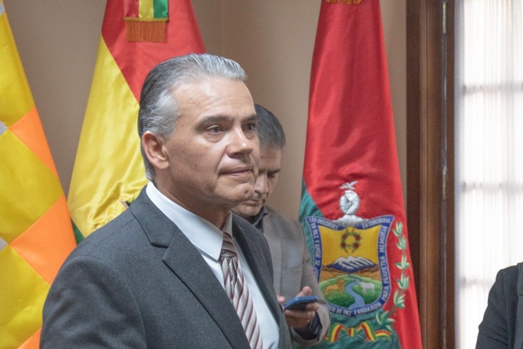 El viceministro de Defensa Social y Sustancias Controladas, Ernesto Justiniano. / Foto: VDSYSC.