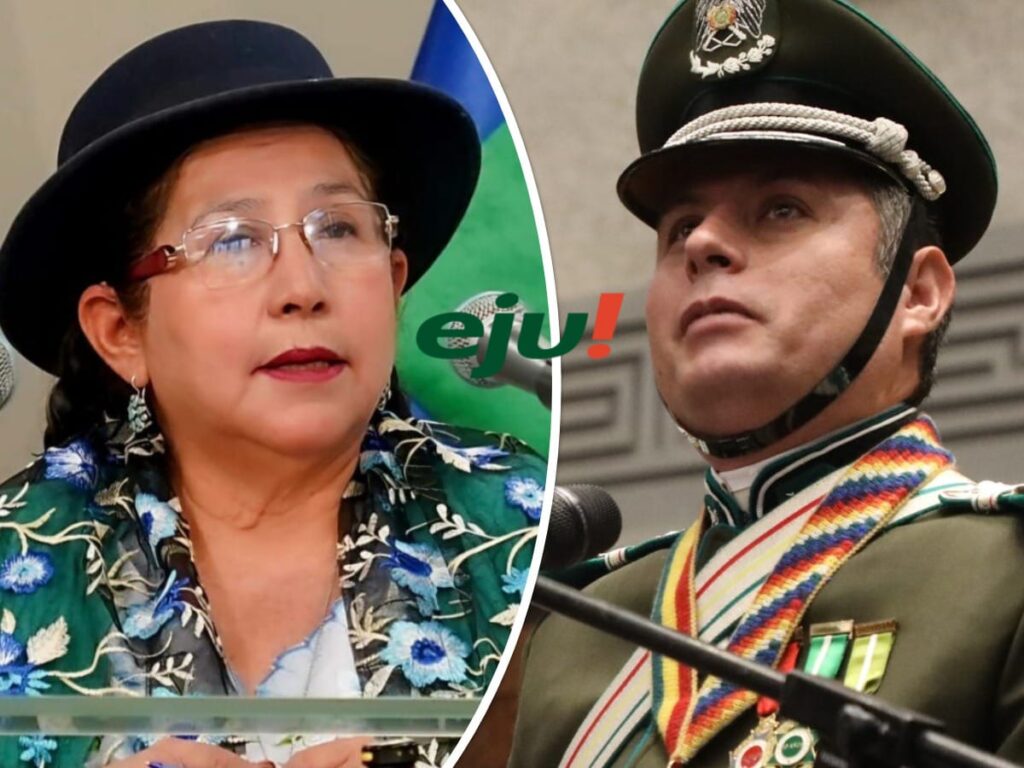 La excanciller Celinda Sosa y el vicepresidente Edmand Lara. / Foto: Eju.tv