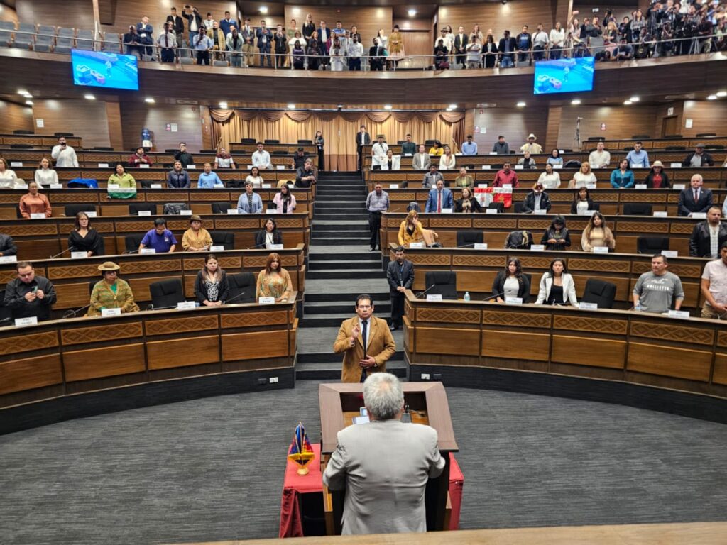 La sesión en la que se eligió al presidente de la Cámara de Diputados. / Foto: CD.