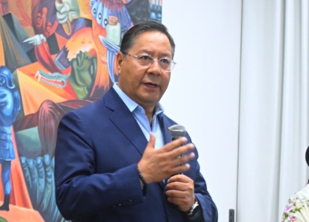 Luis Arce en un acto público. / Foto: Presidencia.