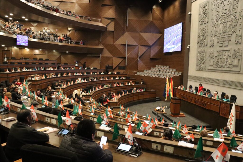 La sesión de la Cámara de Diputados del martes. / Foto: CD.