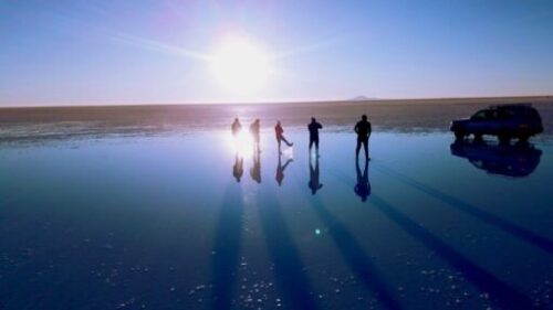 Efecto de espejo de agua en el Salar de Uyuni, Potosí. / Foto: Viceministerio de Turismo de Bolivia