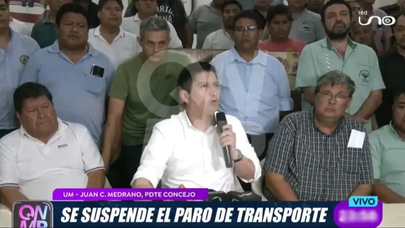 El anuncio de la suspensión del paro