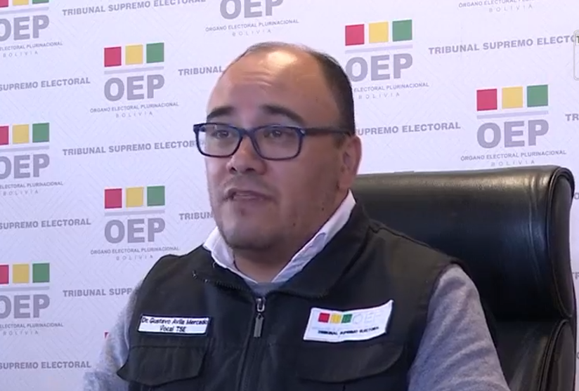 El presidente del TSE, Gustavo Ávila. Foto eju.tv