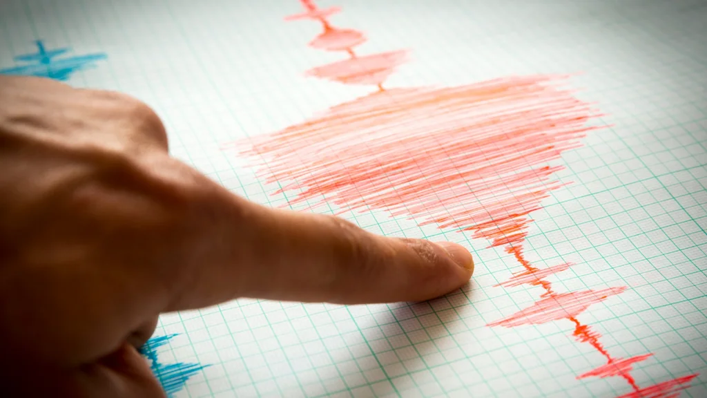 Imagen referencial de un registro de sismo. / Foto: Canva.