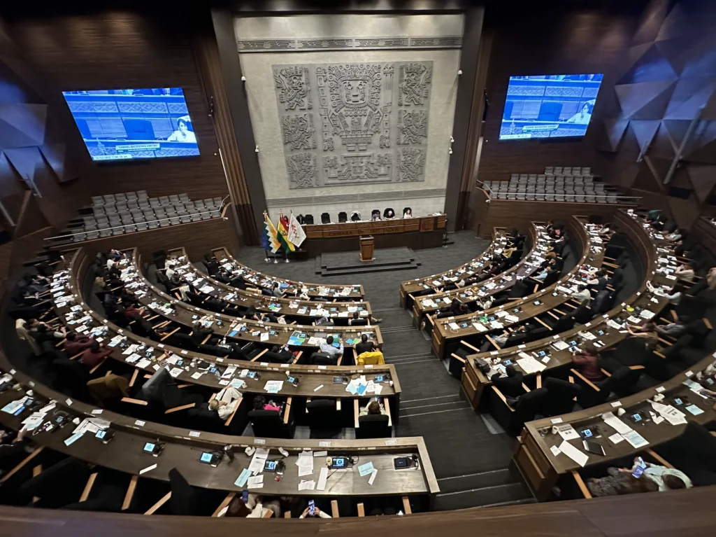 La sesión de la Cámara de Diputados en la cual se designó a los vocales de los TED. / Foto: CD.