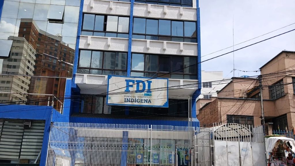 Oficinas del Fondo Indígena. / Foto: El Deber