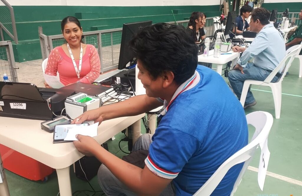 Un punto de empadronamiento en Santa Cruz. / Foto TED Santa Cruz.