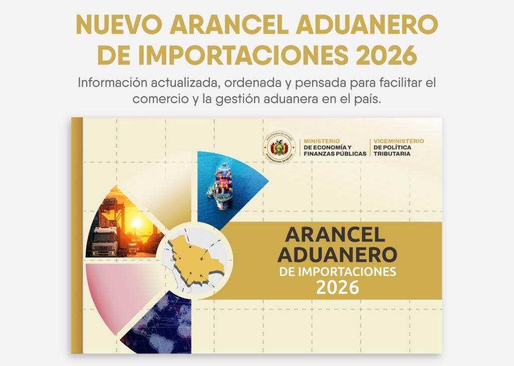 El Arancel Aduanero de Importaciones 2026 que ahora es gratuito y digital. / Foto: MEYFP.