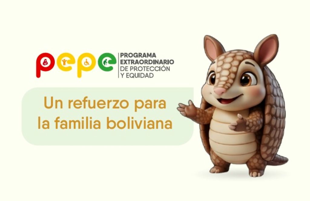 El personaje del Programa Extraordinario de Protección y Equidad (PEPE), / Foto: eju.tv