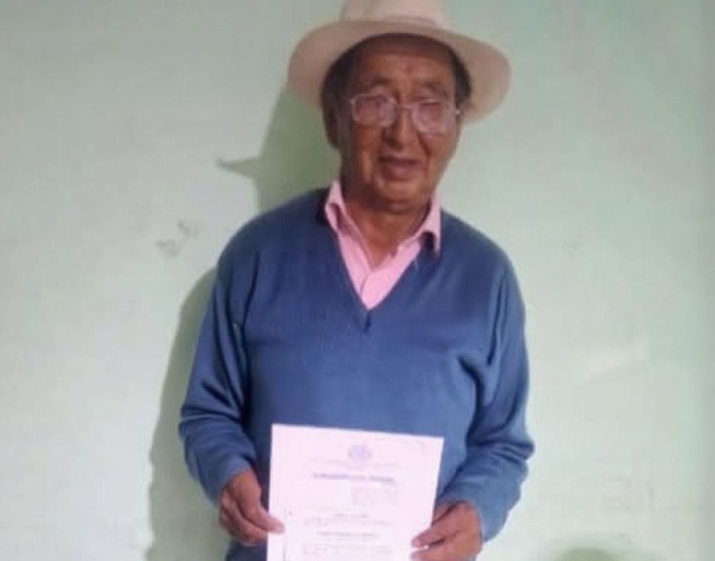 El exgobernador de Tarija Lino Condori en su ingreso a la cárcel de Tarija. / Foto: El Chaqueñito