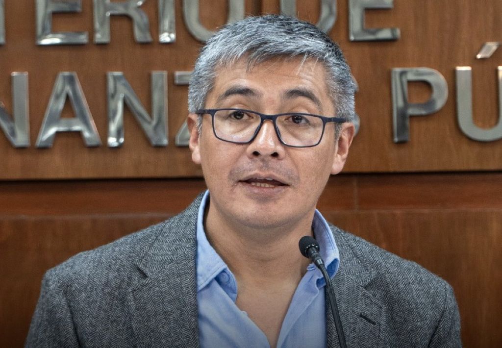 El ministro de Economía, José Gabriel Espinoza. / Foto: MEFP.