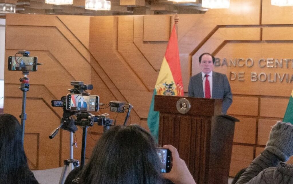 El presidente del Banco Central de Bolivia, David Espinoza.