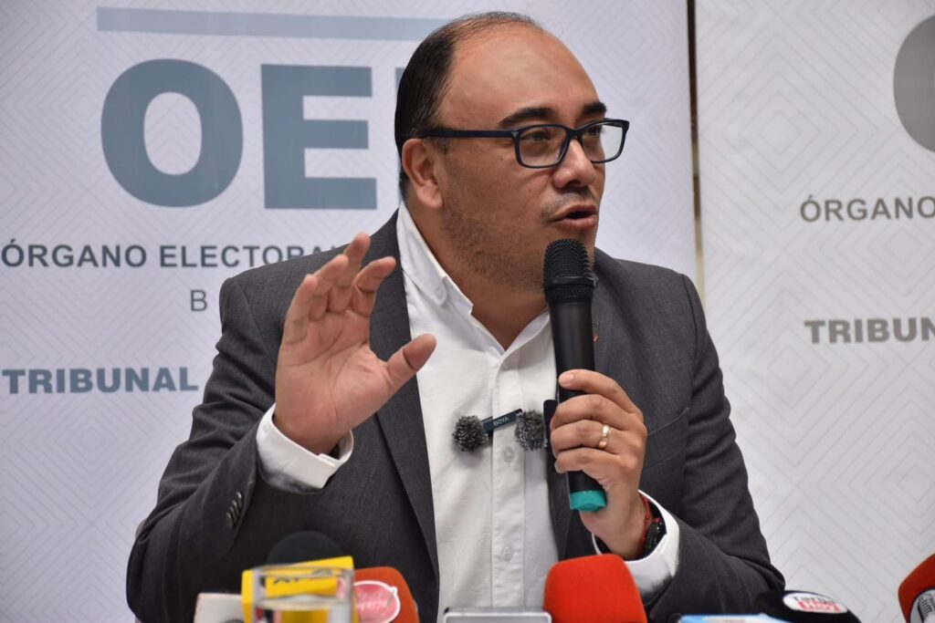 El presidente del TSE, Gustavo Ávila. / Foto: TSE