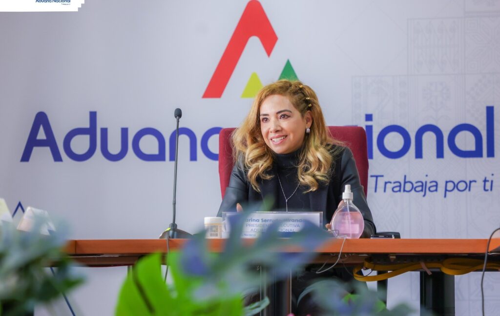 La expresidenta de la Aduana, Karina Serrudo. / Foto: Aduana.