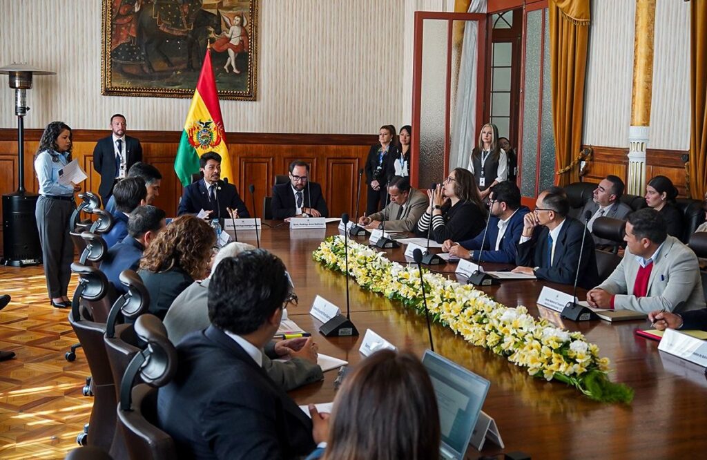 La reunión del Comité Nacional de Facilitación del Comercio (CNFC). Foto Cancillería