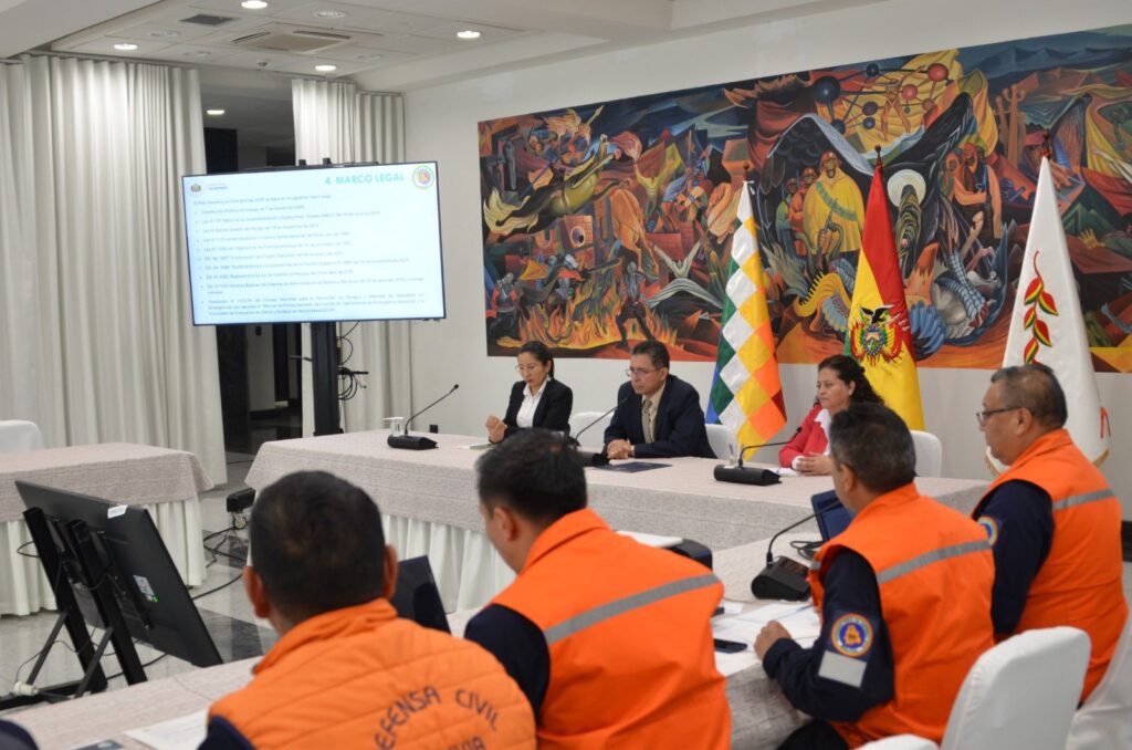 La reunión en la cual se reactivó el CONARADE. / Foto: Ministerio de Defensa.