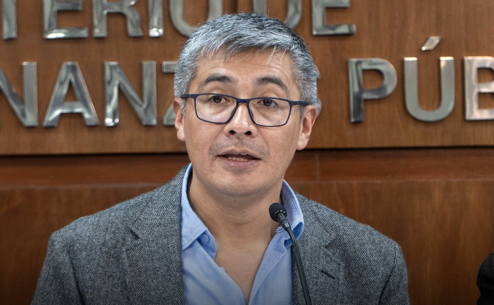 El ministro de Economía y Finanzas Públicas, José Gabriel Espinoza. / Foto: ME