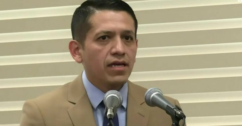 El viceministro Yamil García. Foto Captura de pantalla Bolivisión