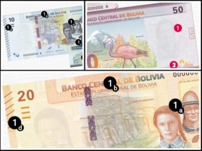 Los billetes de la nueva serie B que ahora no tienen vigencia. / Foto: eju.tv.
