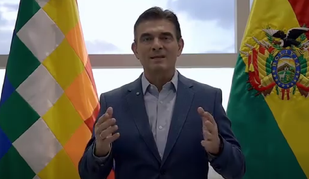 El presidente Rodrigo Paz en el mensaje de este viernes. / Foto: eju.tv