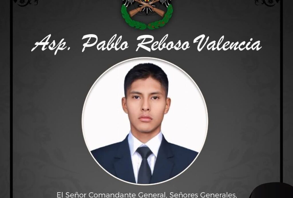 El cadete fallecido en la Anapol. / Foto: RRSS