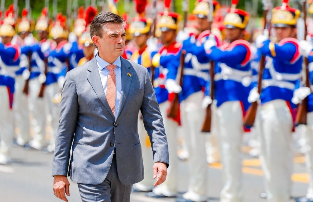 El presidente Paz en su visita a Brasil. / Foto: DirCom