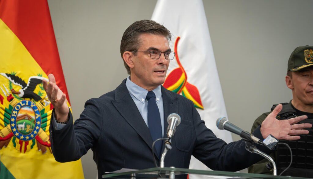 El presidente Rodrigo Paz en un acto público. / Foto: Min. Presidencia.