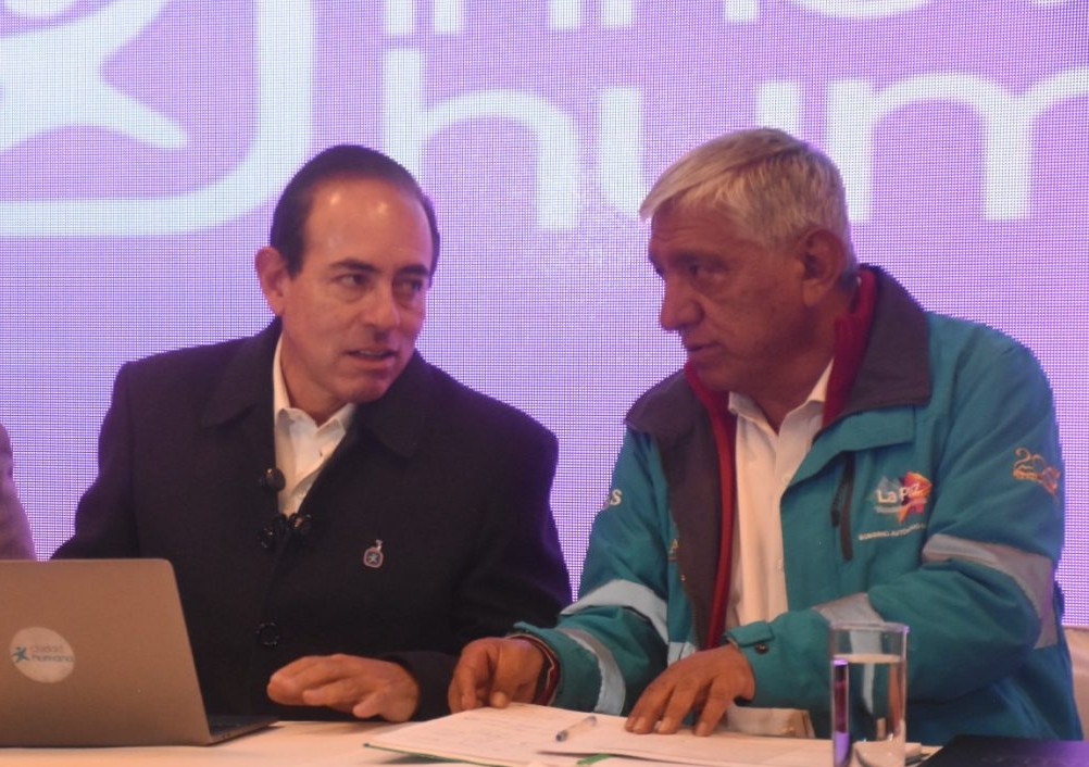 La reunión de Dockweiler y Arias. / Foto: GAMEA